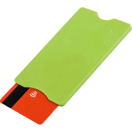 Plastic Card Holder with RFID Protection Display